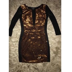 Black bebe sequence dress